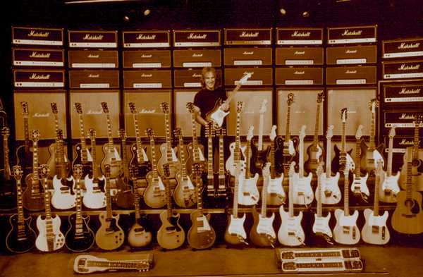 Collection de guitares
