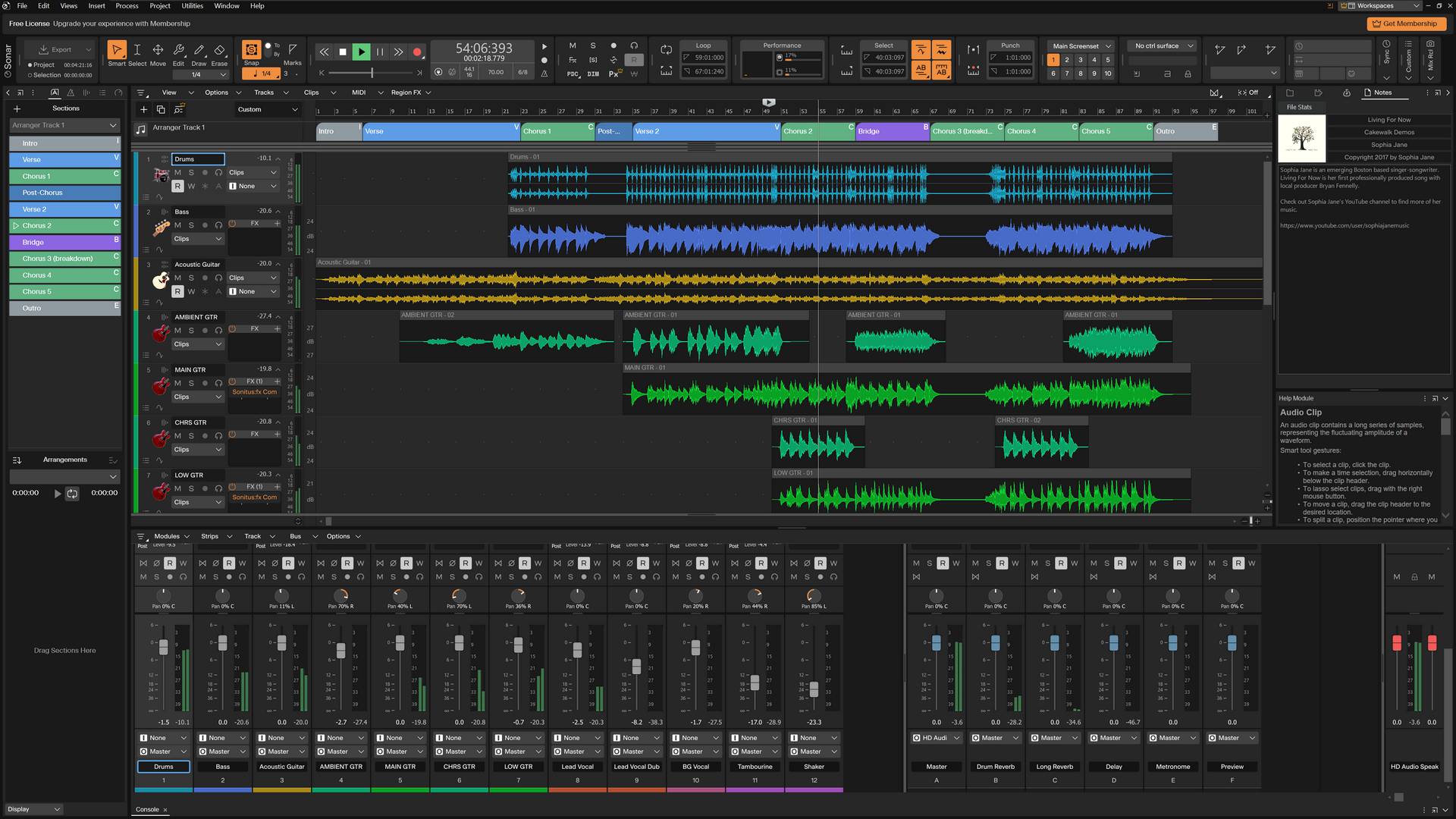 Cakewalk Sonar Free Tier