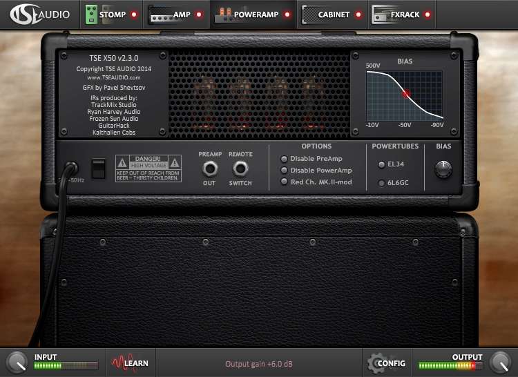 TSE Audio X50 version 2.3 - PowerAmp